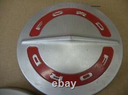 OEM 1960's Ford Truck F100 Hub caps set of 3 Original Dog Dish Hubcaps (NOS)