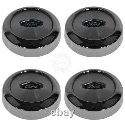 OEM Wheel Hub Center Cap With Logo Set of 4 Chrome For Ford F150 Expedition New