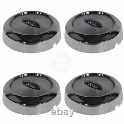 OEM Wheel Hub Center Cap With Logo Set of 4 Chrome For Ford F150 Expedition New