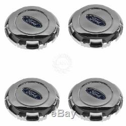 OEM Wheel Hub Center Cap with Logo Set of 4 Chrome for Ford Expedition F150 New