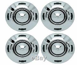 OER Reproduction Chrome Plated Hub Cap Set 1957-1960 Chevy Pickup Truck 1/2 Ton