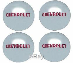 OER Reproduction Stainless Steel Hub Cap Set 1947-1953 Chevy Pickup Truck 1/2Ton