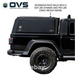 OVS 70100003 Expedition Truck Cap WithFull Wing Doors For 20-26 Jeep Gladiator