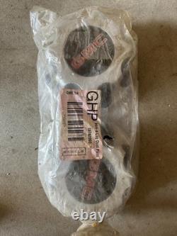 PAIR GMC Dually Rear Center Hub Cap 2000-2007 OEM Pickup Truck 8 Lug Silver NEW