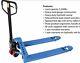 Pallet Jack Hand Truck 27 X 48 5500 #cap New 1-year Warranty Pick Up Only