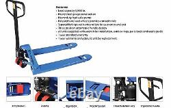 PALLET JACK HAND TRUCK 27 X 48 5500 #Cap NEW 1-YEAR WARRANTY Pick up only