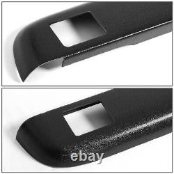 Pair Satin Black Truck Rail Caps Protector withHoles for 94-02 Dodge Ram 8Ft Bed