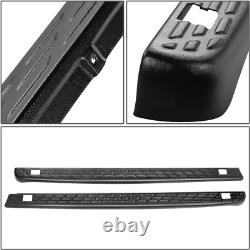 Pair of Stepside Bed Rail Caps WithStake Holes Compatible with 07-13 Silverado/Sie