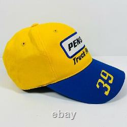 Penske Truck Rental #39 Nascar Racing Kurt Busch Hat Checkered Flag Sports Rare