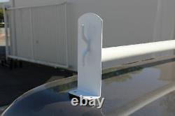 Pickup Truck Cap Topper 2 Cross Bar Ladder Roof Van Rack Adjustable Steel White