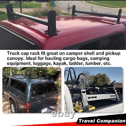 Pickup Truck Cap Topper Bars Camper Shell Roof Van Ladder Rack Adjustable Steel