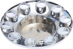 Plastic ABS Chrome Plated Front Axle Cover Kits Hub Caps for Semi Trucks with