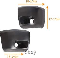 Plastic Front Bumper End Caps for 2007-2013 Chevrolet Pickup Trucks