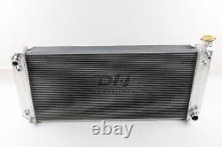 Polish 3 Row Aluminum Radiator Fit 88-00 C1500 C/k Series Chevy Gmc Truck 34 W