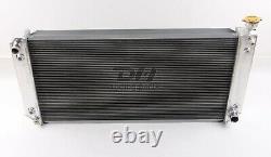 Polish 3 Row Aluminum Radiator Fit 88-00 C1500 C/k Series Chevy Gmc Truck 34 W