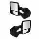 Power Heat Fold Smoked Mem Turn Chrome Upgrade Towing Mirror Pair For Super Duty