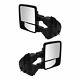 Power Heat Fold Smoked Turn Memory Upgrade Towing Mirror Pair For Super Duty