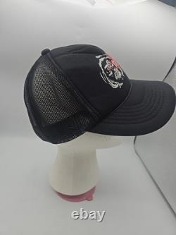 RARE Vintage Grave Digger Monster Truck Black Cap Logo 80s Trucker