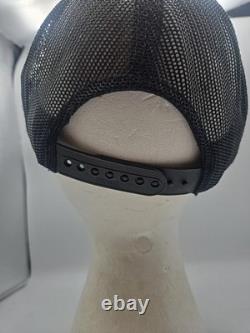 RARE Vintage Grave Digger Monster Truck Black Cap Logo 80s Trucker