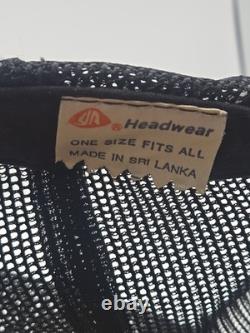 RARE Vintage Grave Digger Monster Truck Black Cap Logo 80s Trucker