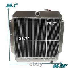 Radiator Fits 1955-1959 1957 Chevy Truck 3100 3200 3400 3500 3600 3800 3.8L 4.6L
