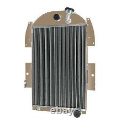 Radiator For 1935-1936 Chevy Master Deluxe Truck Pickup L6 3.4l 4 Core Aluminum