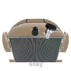 Radiator For 1935-1936 Chevy Master Deluxe Truck Pickup L6 3.4l 4 Core Aluminum