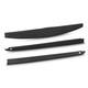 Rear Rh Lh Truck Bed Rail Cap Tailgate Spoiler Cover For Dodge Ram 1500 2019-24