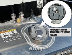 Road Superior Keyed Alike Pair Locking Lever Style Diesel Fuel Caps Peterbilt