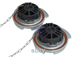 Road Superior Keyed Alike Pair Locking Lever Style Diesel Fuel Caps Peterbilt