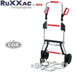 RuXXac Cart Jumbo Folding Hand Truck Heavy Duty 250kg cap. Collapsible Trolley
