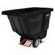 Rubbermaid Commercial Rotomolded Tilt Truck Rectangular Plastic 450-lb Cap