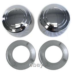 SETOF4 8LUG 16 Chrome Wheel Center Hub Caps Covers for FORD TRUCK VAN Alloy Rim