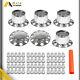 Semi Truck Hub Cover Wheel Axle Cover Center Caps With 33mm Lug Nut Covers Chrome