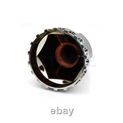 Semi Truck Rear 33mm Chrome Wheel Axle Hub Caps Covers with Lug Nuts