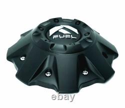 Set of 4 Fuel Offroad Flat Black Truck Wheel 8 Center Hub Cap 5/6 Lug 1001-63B