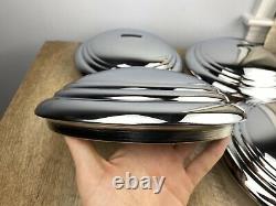 Set of 4 Vintage NOS 1935-1936 Chevrolet Chrome Replacement Trim Ring Hub Caps