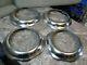 Set Of 4 Vintage Nos 1950's Auto Chrome Beauty Rally Hub Cap Trim Rings Hot Rod