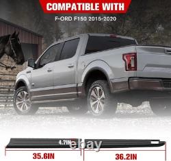 Side Bed Rail Caps 5.5' for Ford F150 2015-2020, Black Trunk Left & Right Bed
