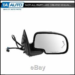 Side View Mirror Power Heated Signal Smooth Cap Passenger Right RH for GM Truck