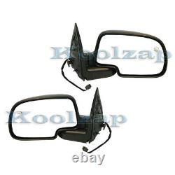 Silverado Power Heated WithPuddle Lamp Rear View Mirror Right & Left Side Set PAIR