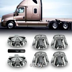 Starlight Chrome Semi Truck Hub Cover Wheel Axle Covers Center Caps with 33mm Lug