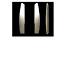 Studebaker Truck C-cab Custom Smoothie Reverse End Cap Set 1949-64