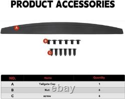 Tailgate Protector Spoiler Top Cap Compatible with 2019-2024 Dodge Ram 2500 3500