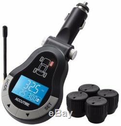 Tire Pressure Monitor System Wireless Cars Truck Suvs RF Digital With4 valve caps
