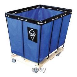 Tough Guy 33W323 Basket Truck, 12 Bu. Cap, Blue, 36 In. L