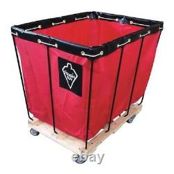 Tough Guy 33W324 Basket Truck, 12 Bu. Cap, Red, 36 In. L
