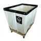 Tough Guy 33w329 Basket Truck, 6 Bu. Cap, White, 30 In. L