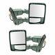 Tow Mirror Power Folding Telescoping Heated Smoked Signal Chrome Pair For Ford