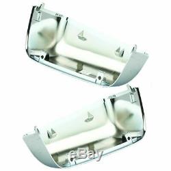 Tow Mirror Power Folding Telescoping Heated Smoked Signal Chrome Pair for Ford